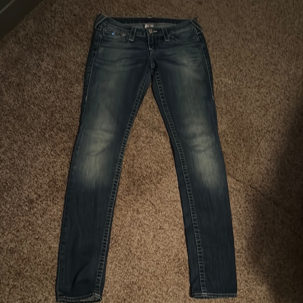True Religion Blue Skinny Jeans Classic Fit